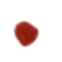 A single red LipoJelly apple cider vinegar gummy